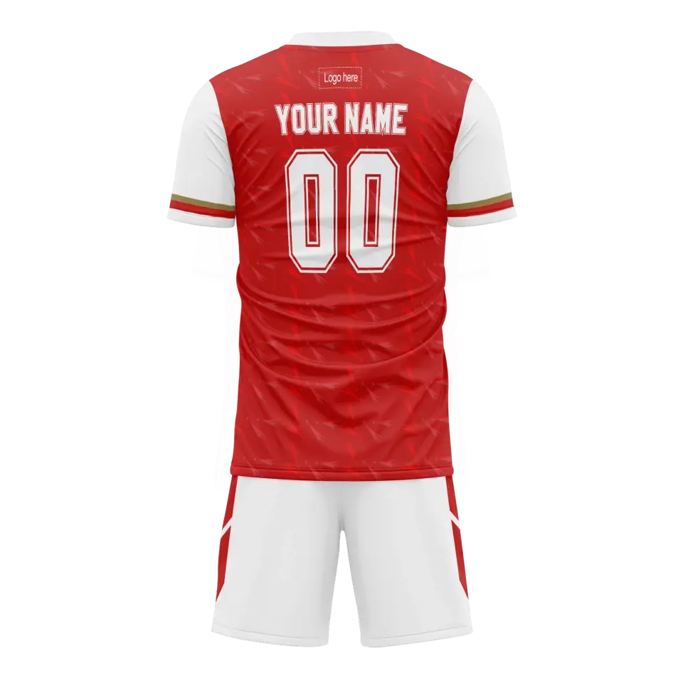 Personalized Football Team Uniform, Custom Breathable Soccer Jerseys and Shorts