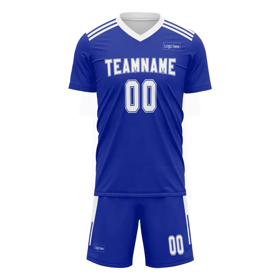 Personalized Football Team Uniform, Custom Breathable and Comfortable Jerseys and Shorts.