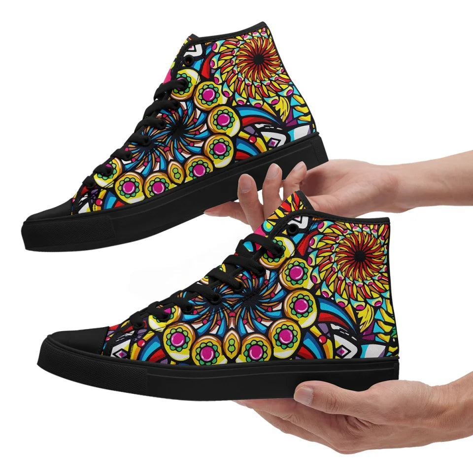 Luxury Gifts,Personalized Graffiti Design Sneakers, Custom Trendy High Top Shoes, Casual shoes,FN024-24025060