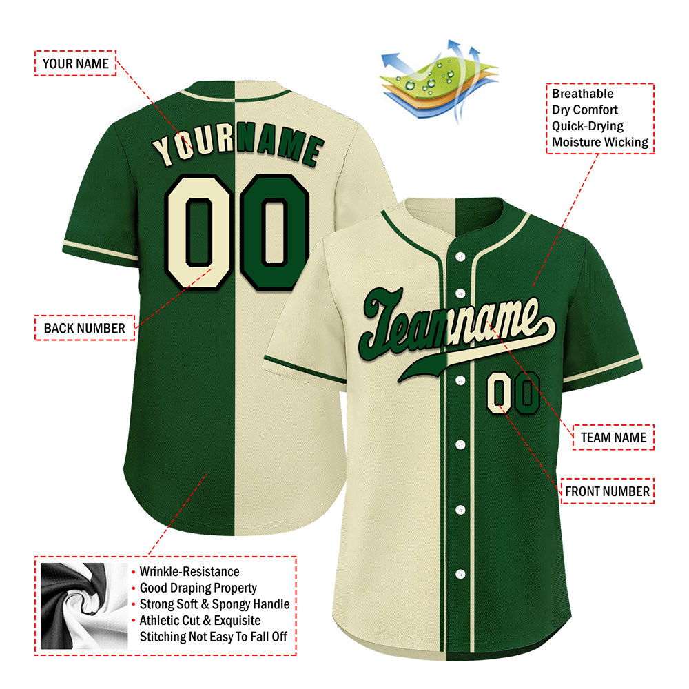 Corporate Gifts,Custom White Green Gradient Fashion Green Authentic Baseball Jersey