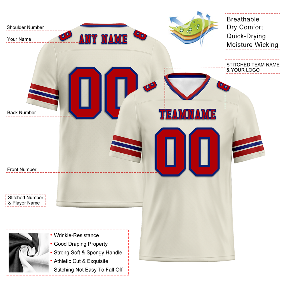 Custom White Sleeve Stripes Brown Personalized Authentic Football Jersey FBJ02-bc0f0f8