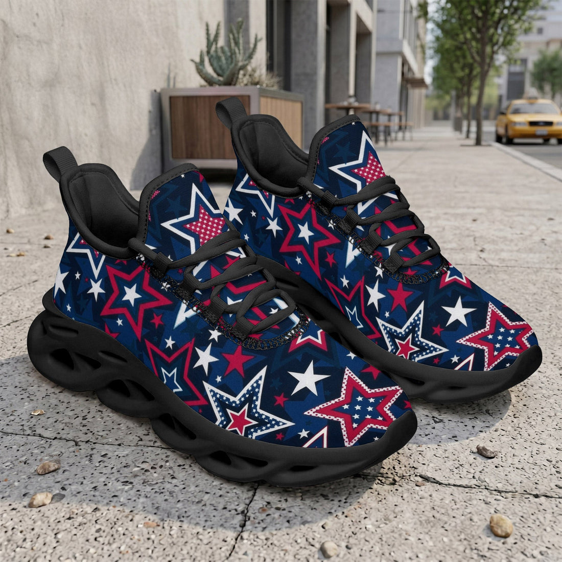 Custom United States 2026 World Cup Sneakers DIY Country Flag Running Shoes Lightweight Sport Shoes Gift for Football Fans Personalized Team Name and Logo FN003-F009144-10