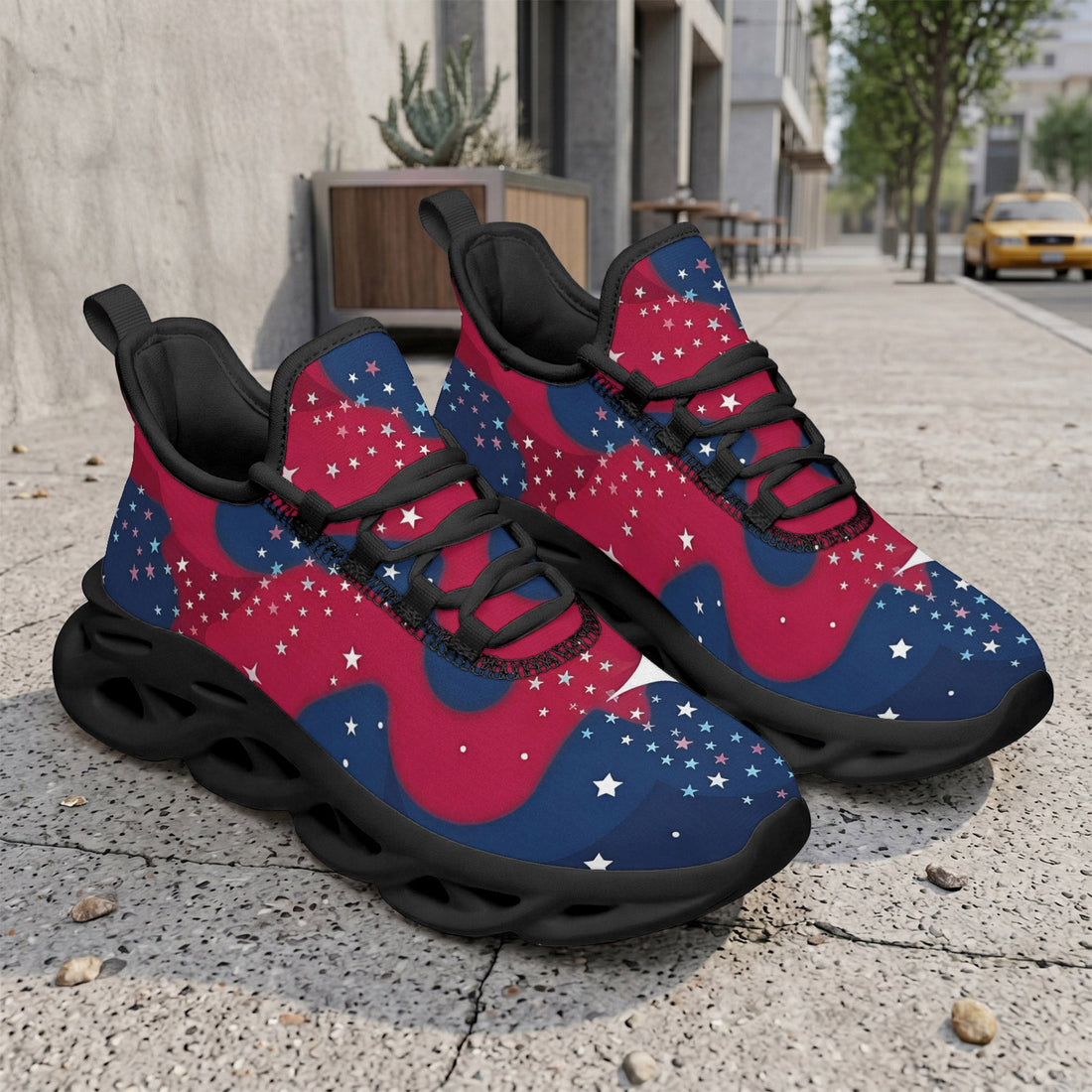 Custom United States 2026 World Cup Sneakers DIY Country Flag Running Shoes Lightweight Sport Shoes Gift for Football Fans Personalized Team Name and Logo FN003-F009144-11