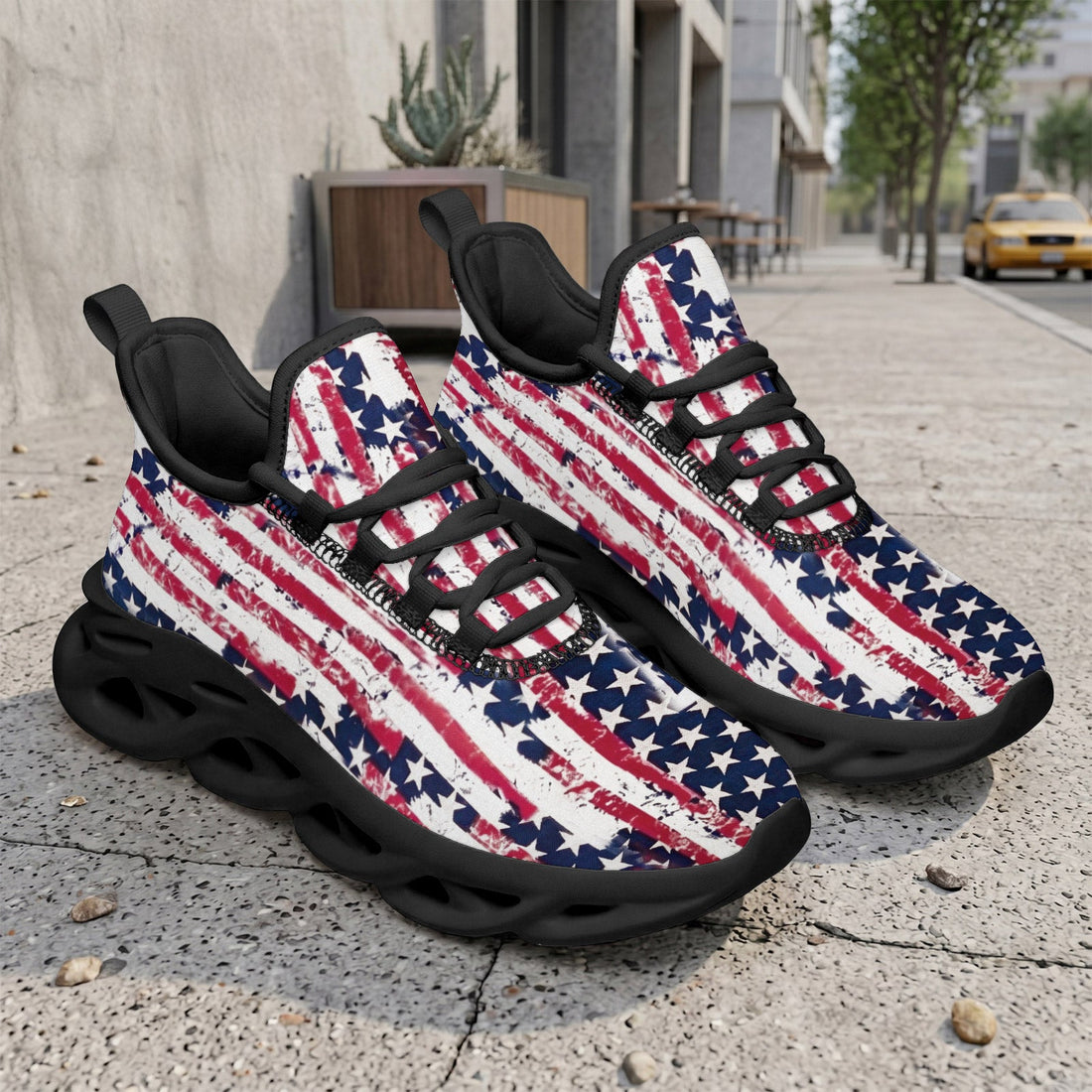 Custom United States 2026 World Cup Sneakers DIY Country Flag Running Shoes Lightweight Sport Shoes Gift for Football Fans Personalized Team Name and Logo FN003-F009144-14