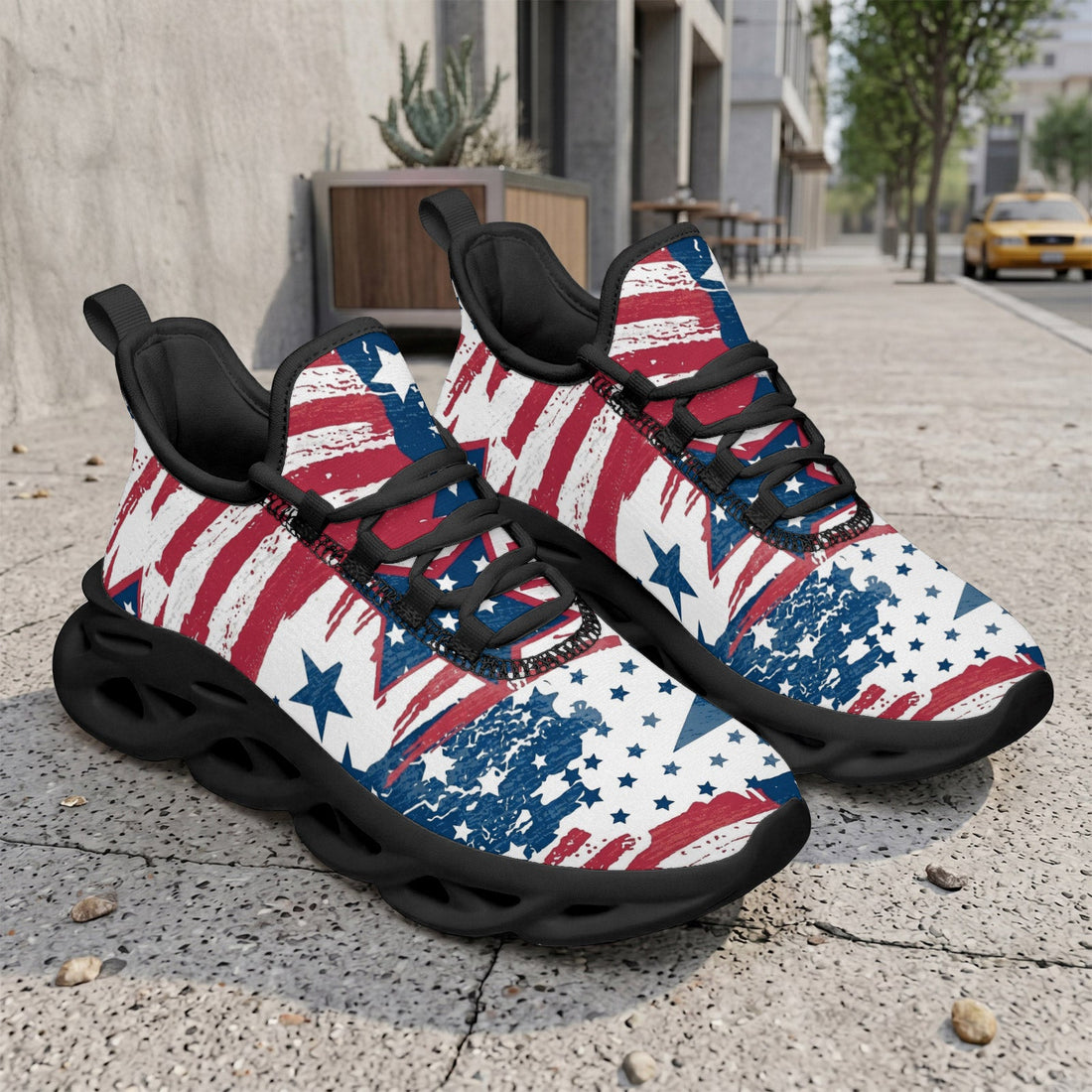 Custom United States 2026 World Cup Sneakers DIY Country Flag Running Shoes Lightweight Sport Shoes Gift for Football Fans Personalized Team Name and Logo FN003-F009144-15