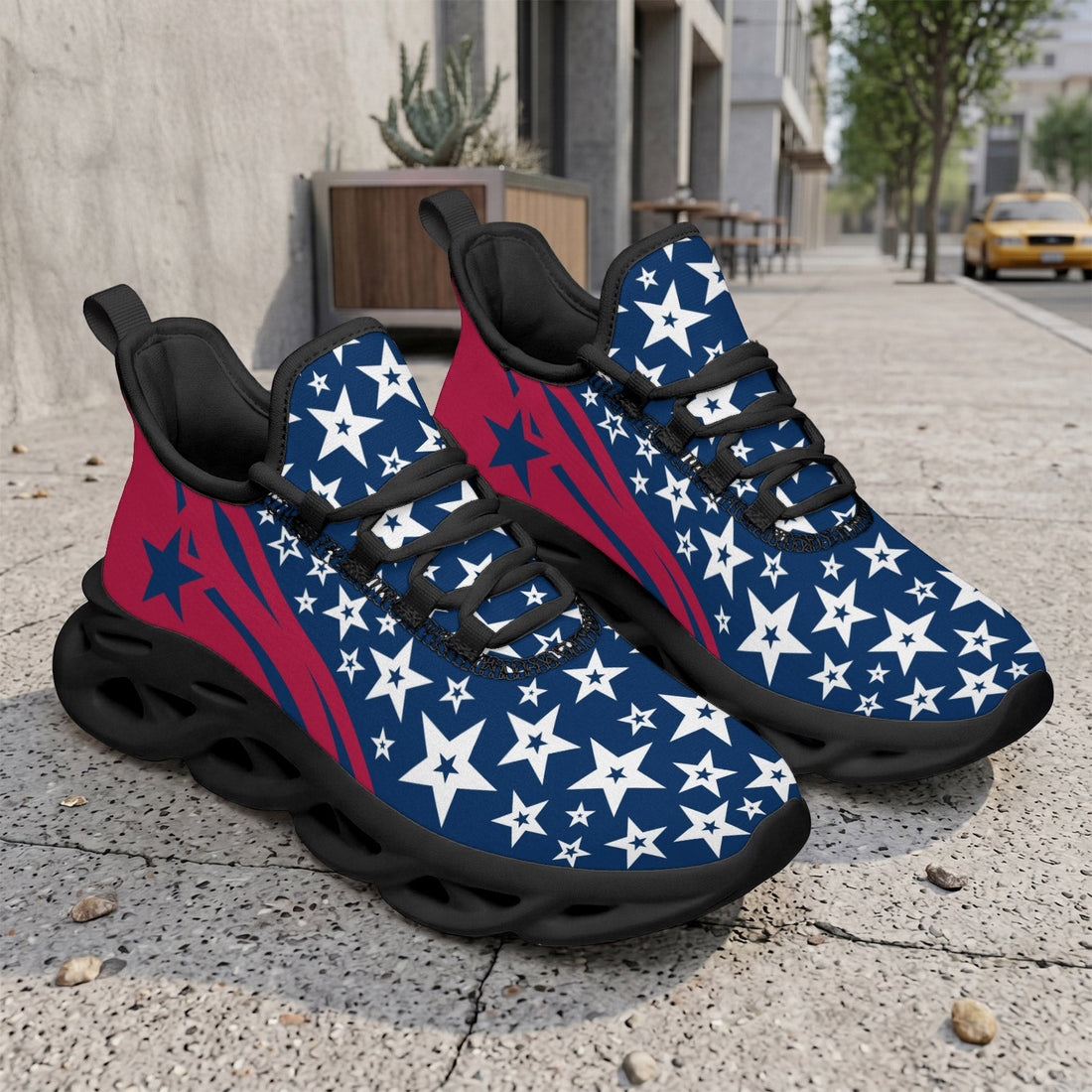 Custom United States 2026 World Cup Sneakers DIY Country Flag Running Shoes Lightweight Sport Shoes Gift for Football Fans Personalized Team Name and Logo FN003-F009144-1