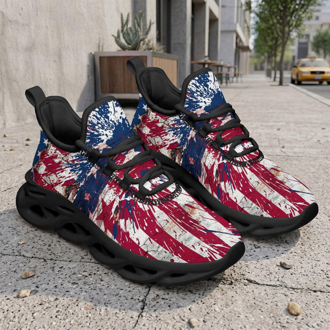 Custom United States 2026 World Cup Sneakers DIY Country Flag Running Shoes Lightweight Sport Shoes Gift for Football Fans Personalized Team Name and Logo FN003-F009144-2
