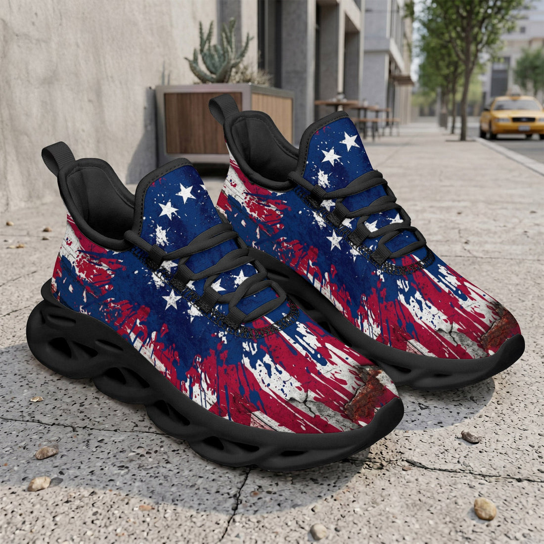 Custom United States 2026 World Cup Sneakers DIY Country Flag Running Shoes Lightweight Sport Shoes Gift for Football Fans Personalized Team Name and Logo FN003-F009144-3