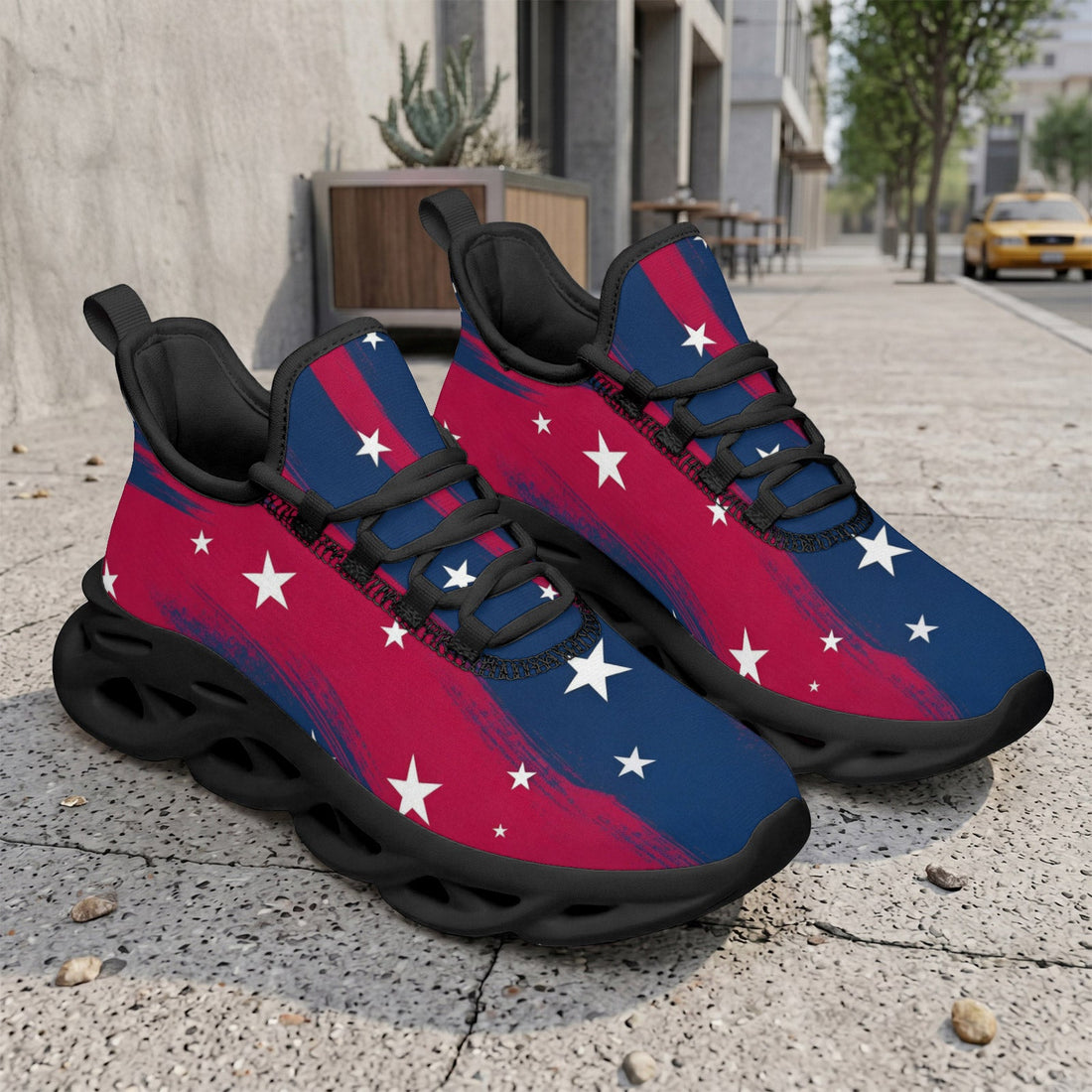 Custom United States 2026 World Cup Sneakers DIY Country Flag Running Shoes Lightweight Sport Shoes Gift for Football Fans Personalized Team Name and Logo FN003-F009144-4