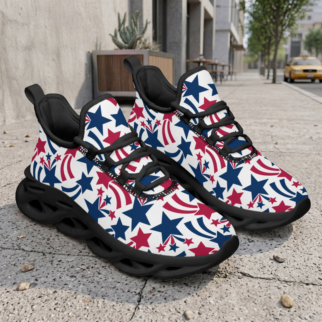 Custom United States 2026 World Cup Sneakers DIY Country Flag Running Shoes Lightweight Sport Shoes Gift for Football Fans Personalized Team Name and Logo FN003-F009144-6