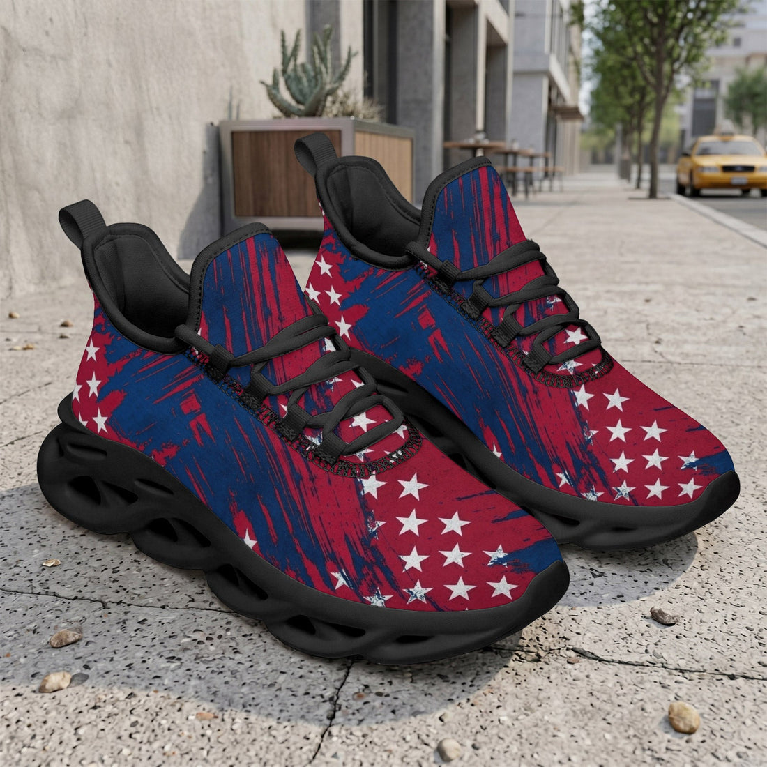 Custom United States 2026 World Cup Sneakers DIY Country Flag Running Shoes Lightweight Sport Shoes Gift for Football Fans Personalized Team Name and Logo FN003-F009144-7