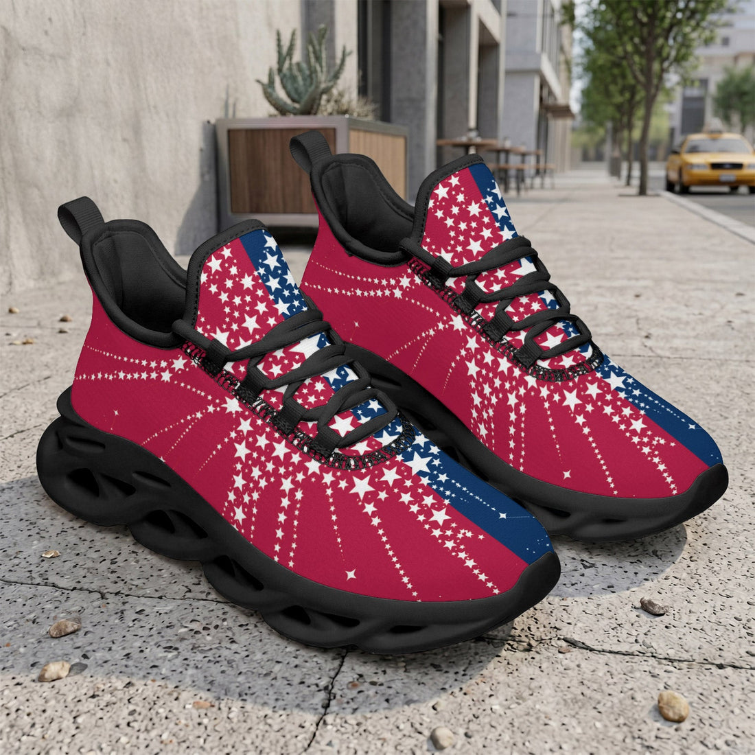 Custom United States 2026 World Cup Sneakers DIY Country Flag Running Shoes Lightweight Sport Shoes Gift for Football Fans Personalized Team Name and Logo FN003-F009144-8