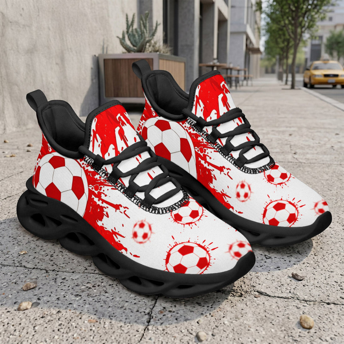 Custom Canada 2026 World Cup Sneakers DIY Country Flag Running Shoes Lightweight Sport Shoes Gift for Football Fans Personalized Team Name and Logo FN003-F009145-4