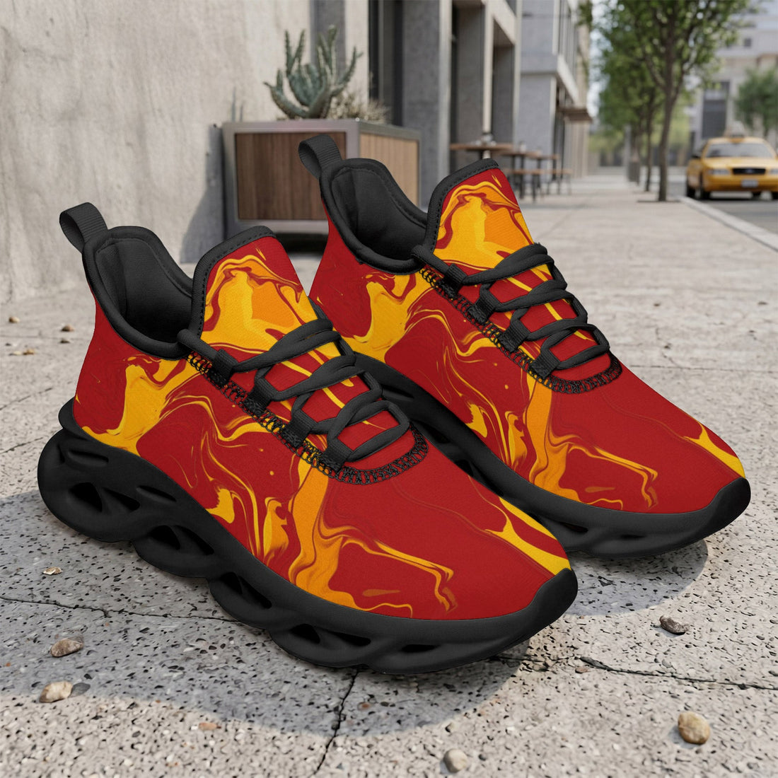 Custom Spain 2026 World Cup Sneakers DIY Country Flag Running Shoes Lightweight Sport Shoes Gift for Football Fans Personalized Team Name and Logo FN003-F009148-8