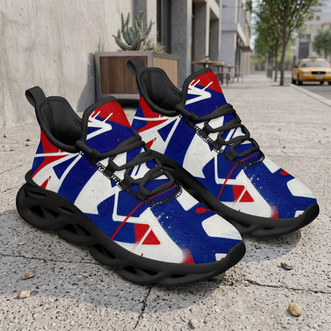 Custom France 2026 World Cup Sneakers DIY Country Flag Running Shoes Lightweight Sport Shoes Gift for Football Fans Personalized Team Name and Logo FN003-F009150-10