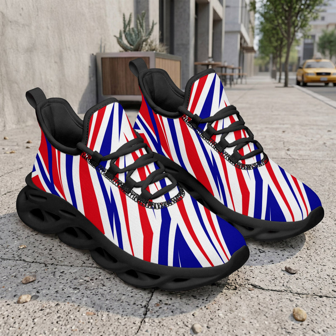 Custom France 2026 World Cup Sneakers DIY Country Flag Running Shoes Lightweight Sport Shoes Gift for Football Fans Personalized Team Name and Logo FN003-F009150-1