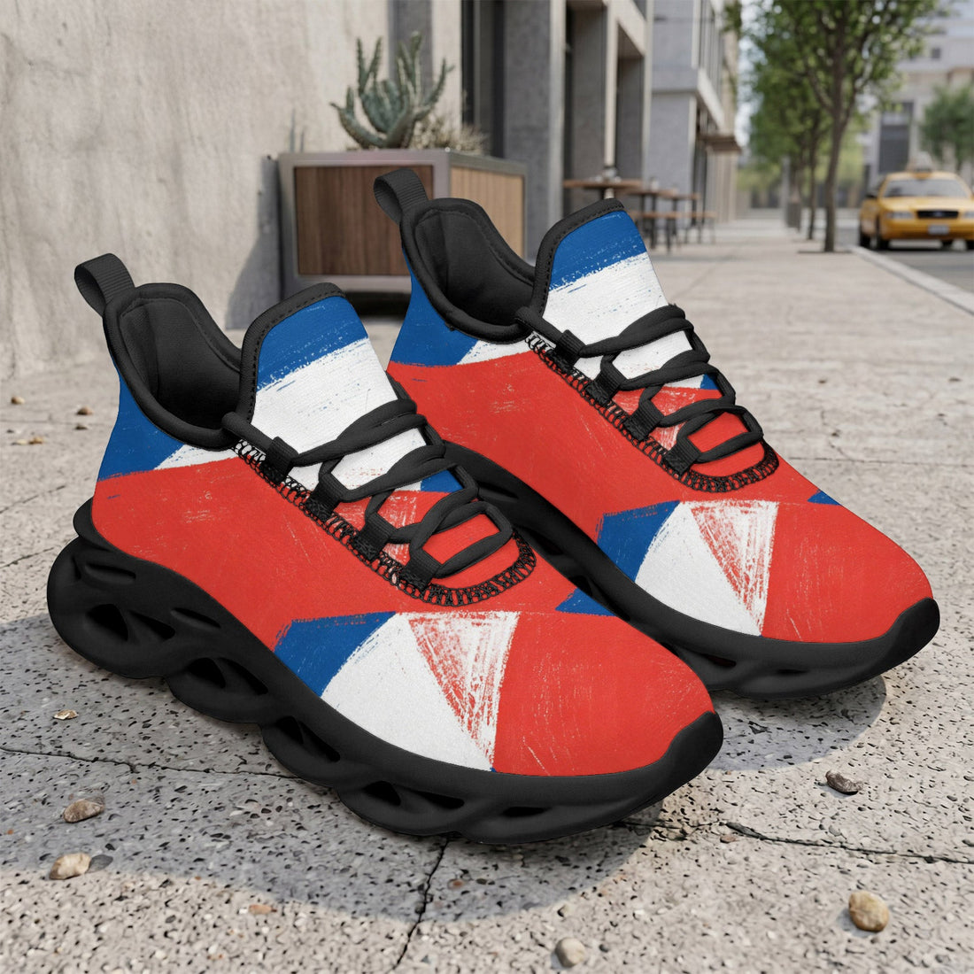 Custom France 2026 World Cup Sneakers DIY Country Flag Running Shoes Lightweight Sport Shoes Gift for Football Fans Personalized Team Name and Logo FN003-F009150-2