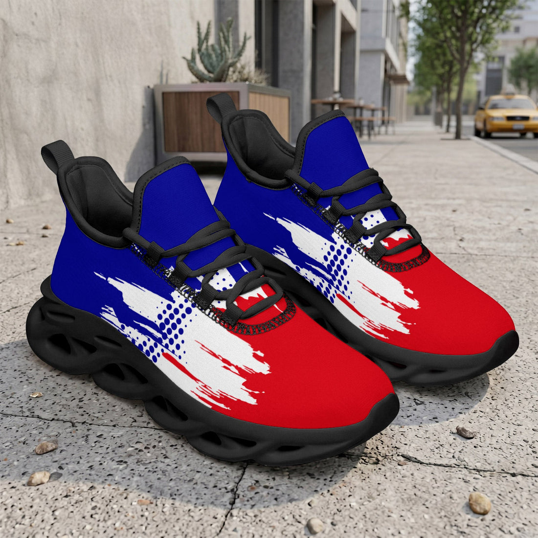 Custom France 2026 World Cup Sneakers DIY Country Flag Running Shoes Lightweight Sport Shoes Gift for Football Fans Personalized Team Name and Logo FN003-F009150-6