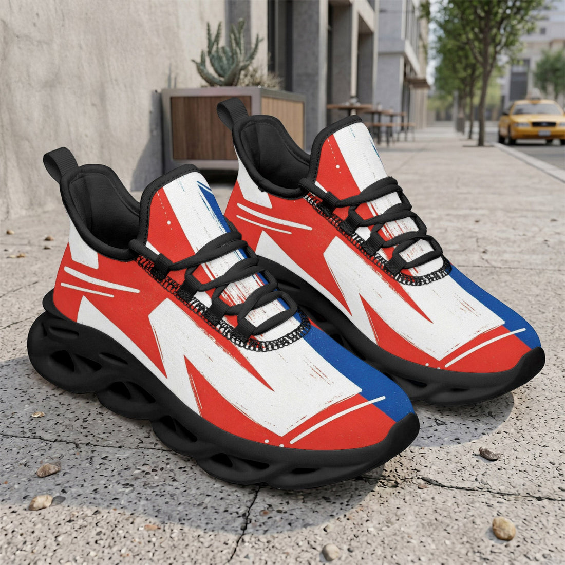 Custom France 2026 World Cup Sneakers DIY Country Flag Running Shoes Lightweight Sport Shoes Gift for Football Fans Personalized Team Name and Logo FN003-F009150-8