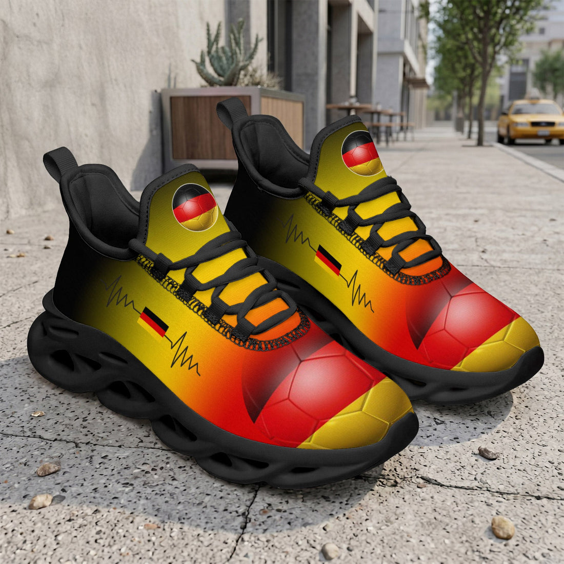Custom 2026 World Cup Germany Sneakers DIY Country Flag Running Shoes Lightweight Sport Shoes Gift for Football Fans Personalized Team Name and Logo FN003-F023101-10