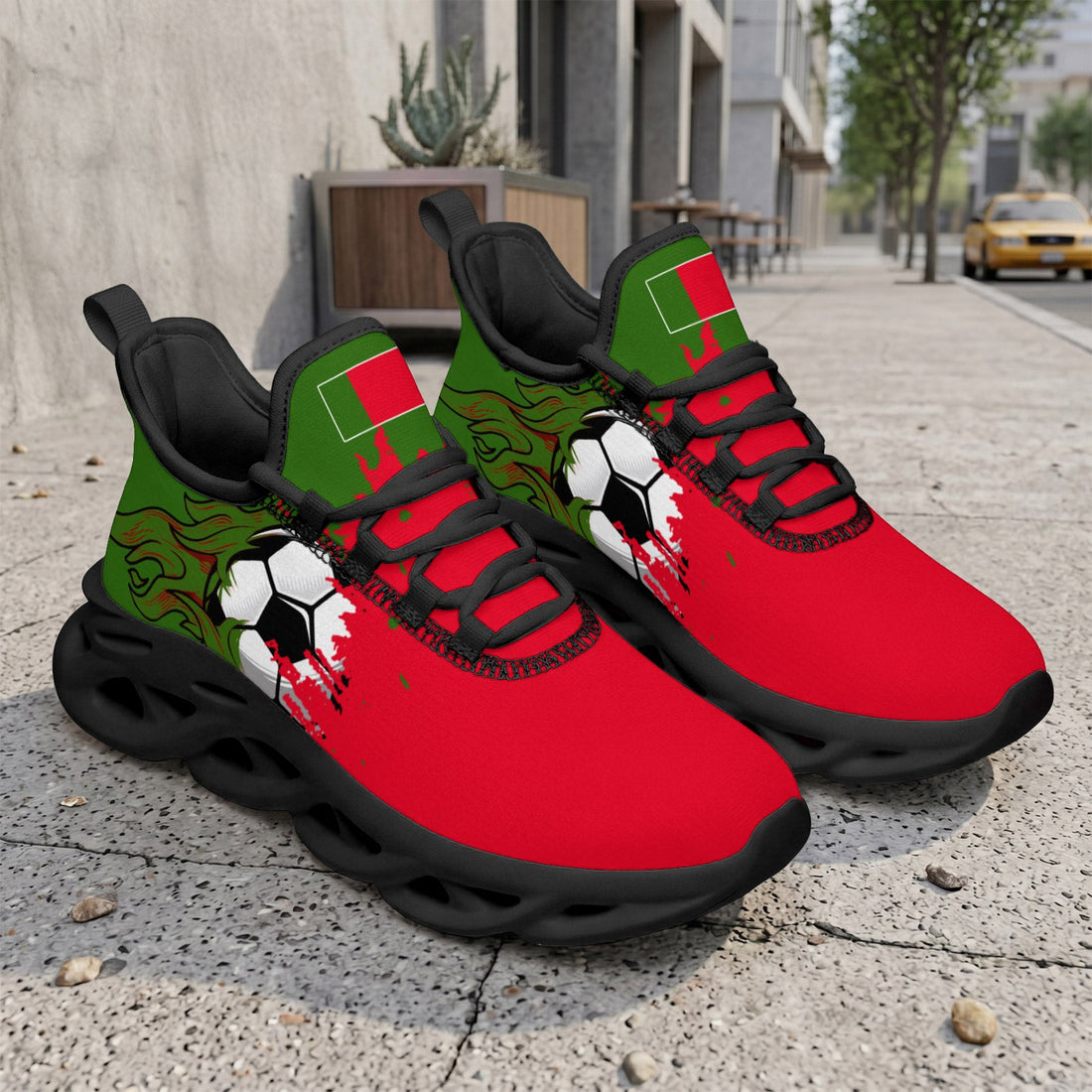 Custom 2026 World Cup Portugal Sneakers DIY Country Flag Running Shoes Lightweight Sport Shoes Gift for Football Fans Personalized Team Name and Logo FN003-F023101-15