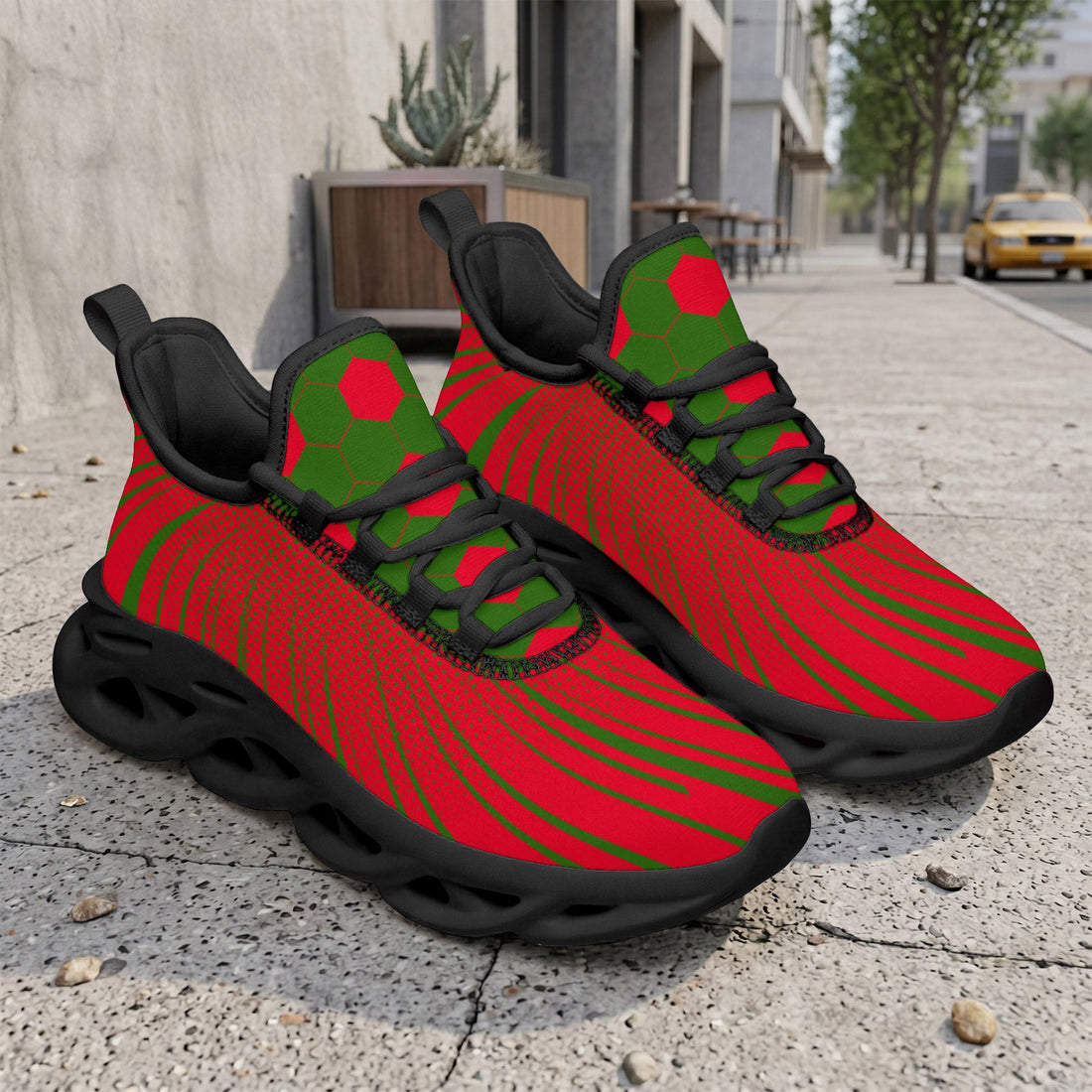 Custom 2026 World Cup Portugal Sneakers DIY Country Flag Running Shoes Lightweight Sport Shoes Gift for Football Fans Personalized Team Name and Logo FN003-F023101-17