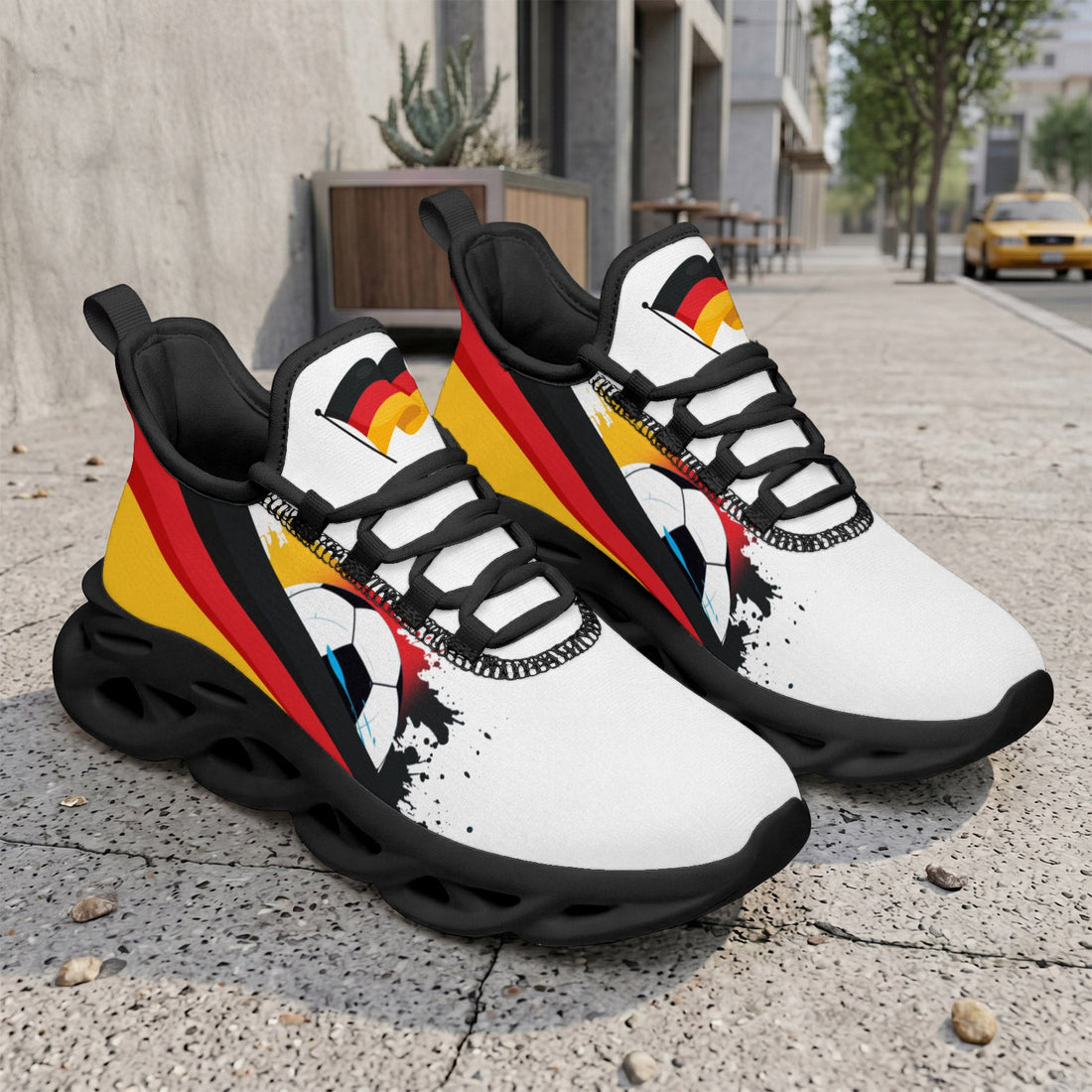 Custom 2026 World Cup Germany Sneakers DIY Country Flag Running Shoes Lightweight Sport Shoes Gift for Football Fans Personalized Team Name and Logo FN003-F023101-1