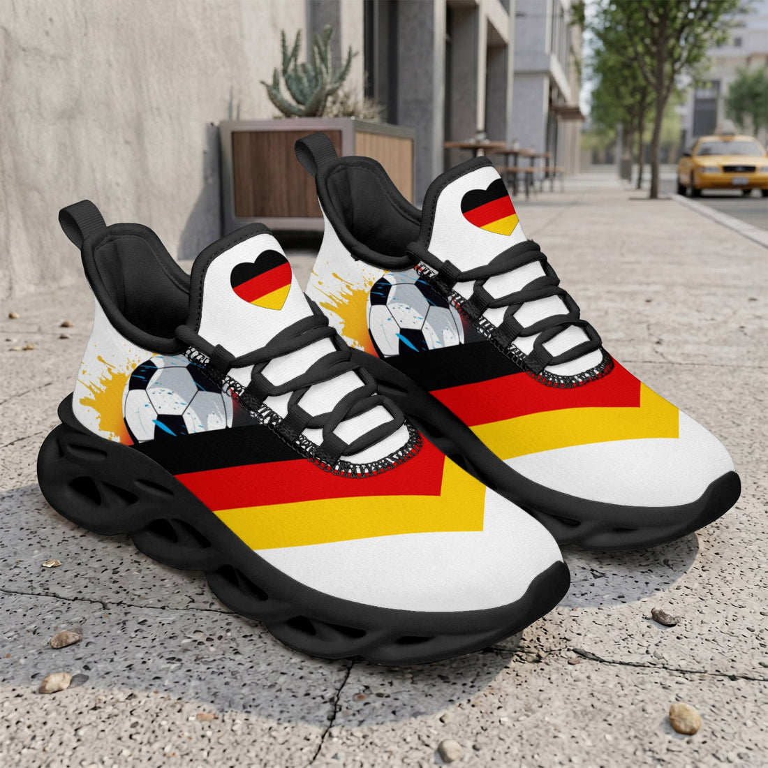 Custom 2026 World Cup Germany Sneakers DIY Country Flag Running Shoes Lightweight Sport Shoes Gift for Football Fans Personalized Team Name and Logo FN003-F023101-3