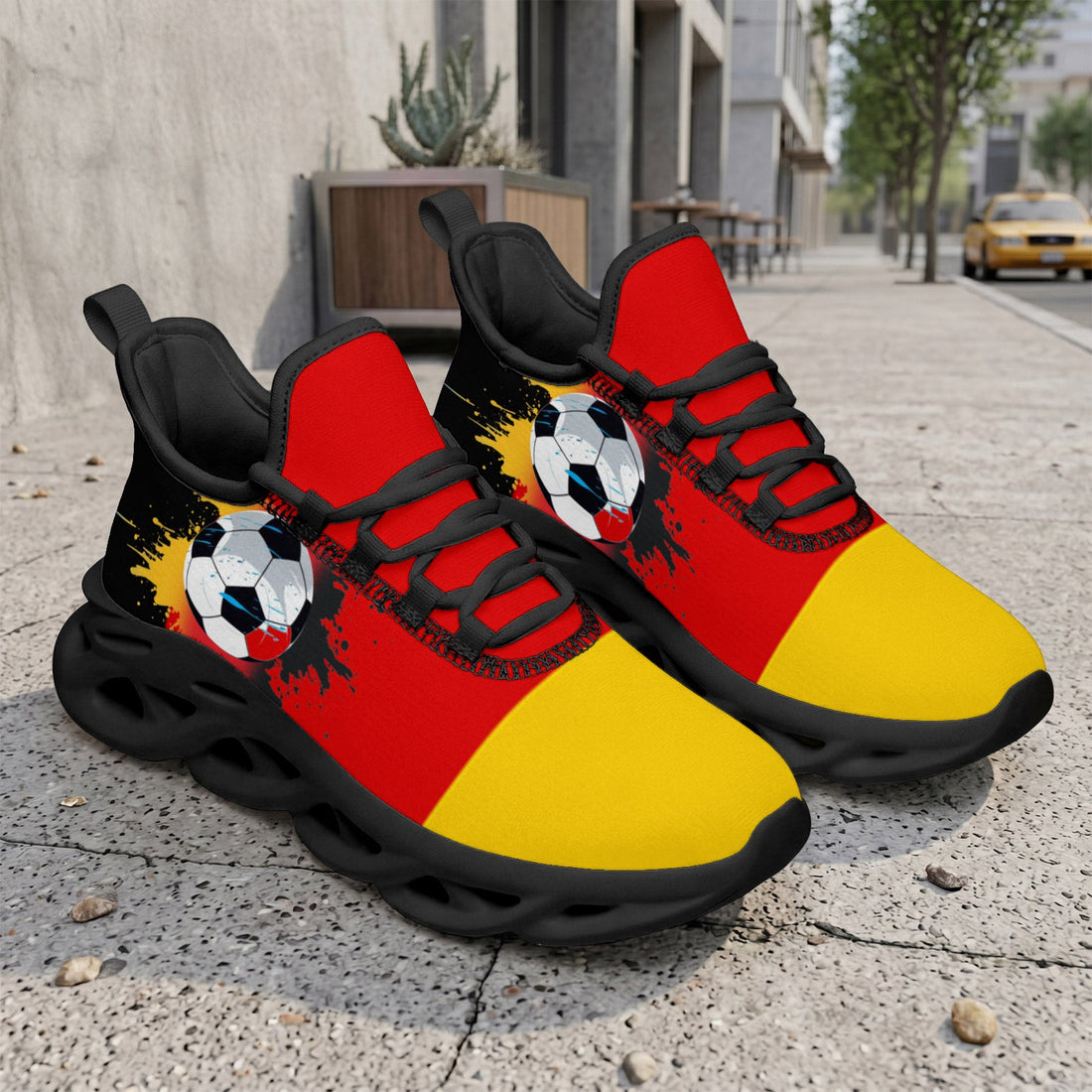 Custom 2026 World Cup Germany Sneakers DIY Country Flag Running Shoes Lightweight Sport Shoes Gift for Football Fans Personalized Team Name and Logo FN003-F023101-4