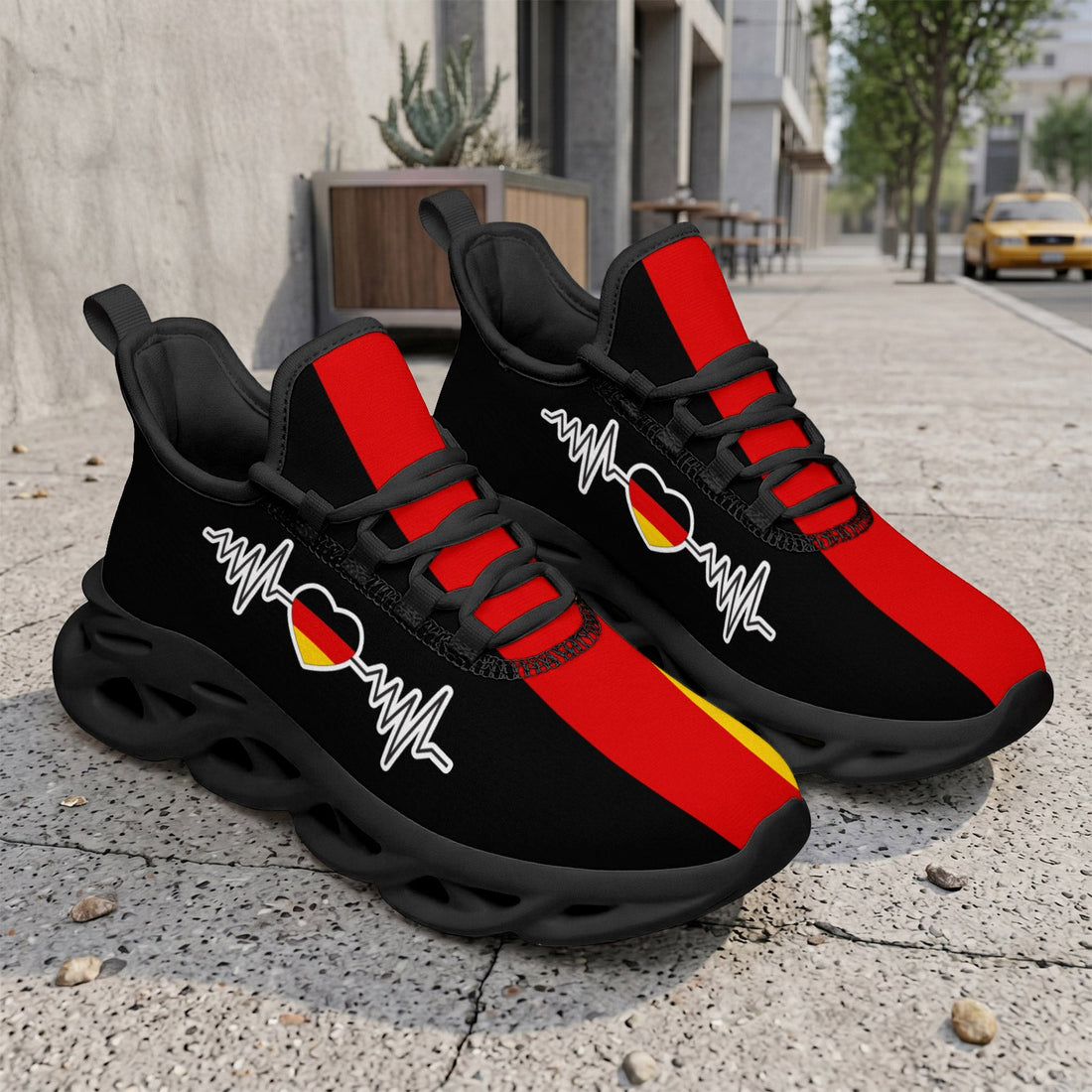 Custom 2026 World Cup Germany Sneakers DIY Country Flag Running Shoes Lightweight Sport Shoes Gift for Football Fans Personalized Team Name and Logo FN003-F023101-5
