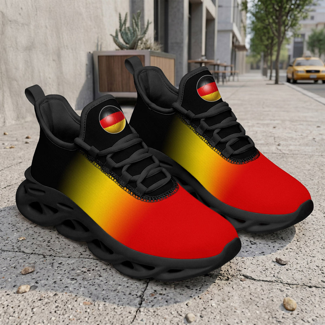 Custom 2026 World Cup Germany Sneakers DIY Country Flag Running Shoes Lightweight Sport Shoes Gift for Football Fans Personalized Team Name and Logo FN003-F023101-9