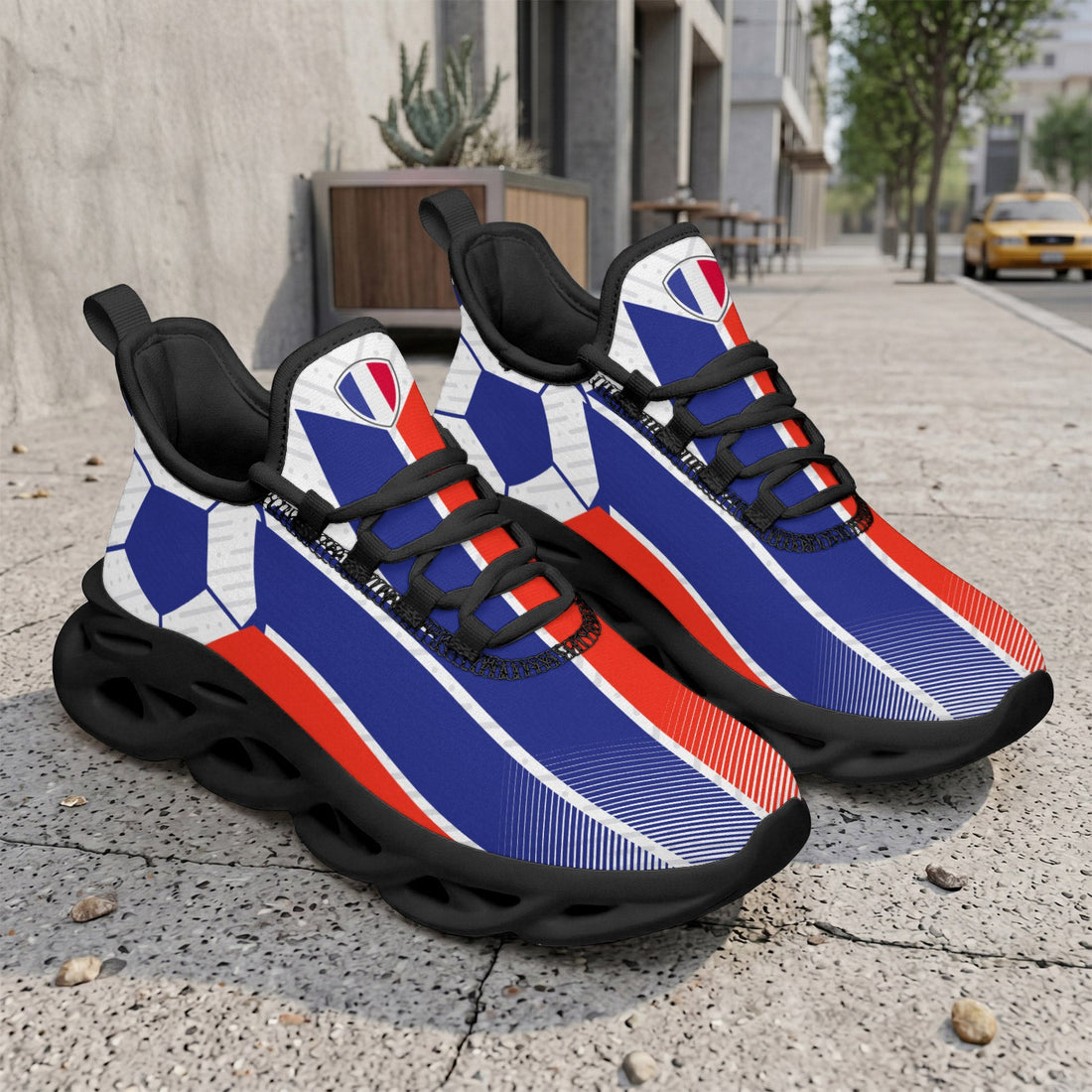 Custom 2026 World Cup France Sneakers DIY Country Flag Running Shoes Lightweight Sport Shoes Gift for Football Fans Personalized Team Name and Logo FN003-F023103-6