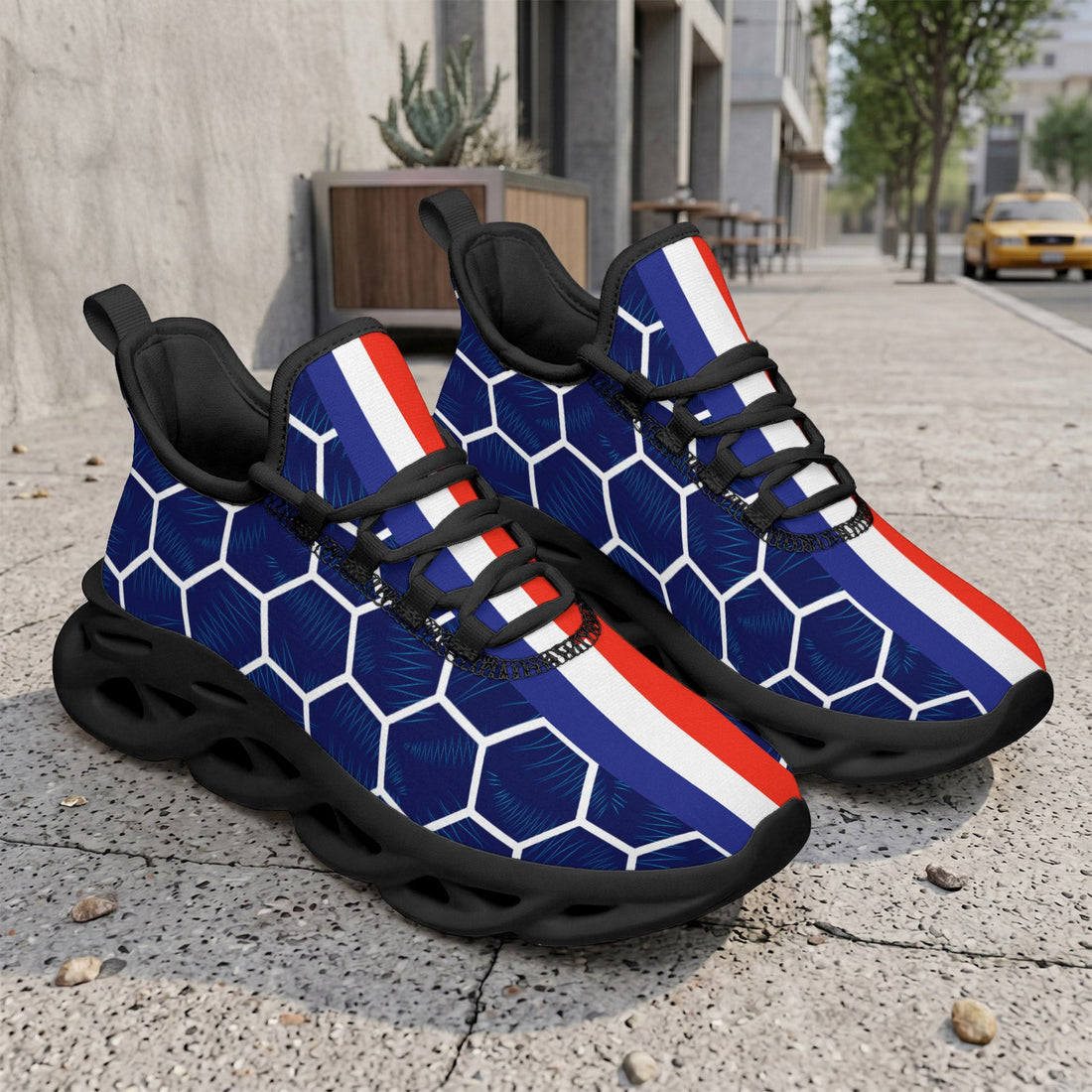 Custom 2026 World Cup France Sneakers DIY Country Flag Running Shoes Lightweight Sport Shoes Gift for Football Fans Personalized Team Name and Logo FN003-F023103-7