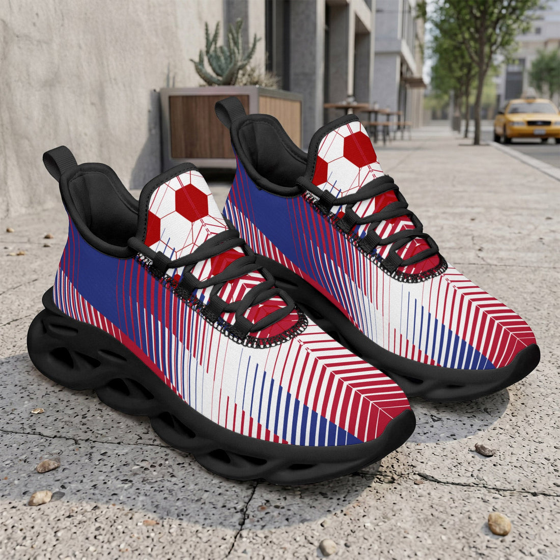 Custom 2026 World Cup France Sneakers DIY Country Flag Running Shoes Lightweight Sport Shoes Gift for Football Fans Personalized Team Name and Logo FN003-F023103-9