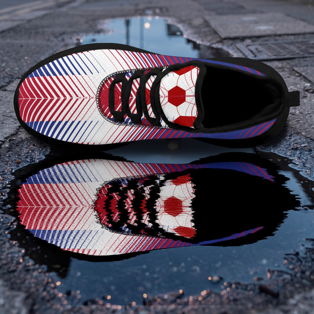 Custom 2026 World Cup France Sneakers DIY Country Flag Running Shoes Lightweight Sport Shoes Gift for Football Fans Personalized Team Name and Logo FN079-F023104-9