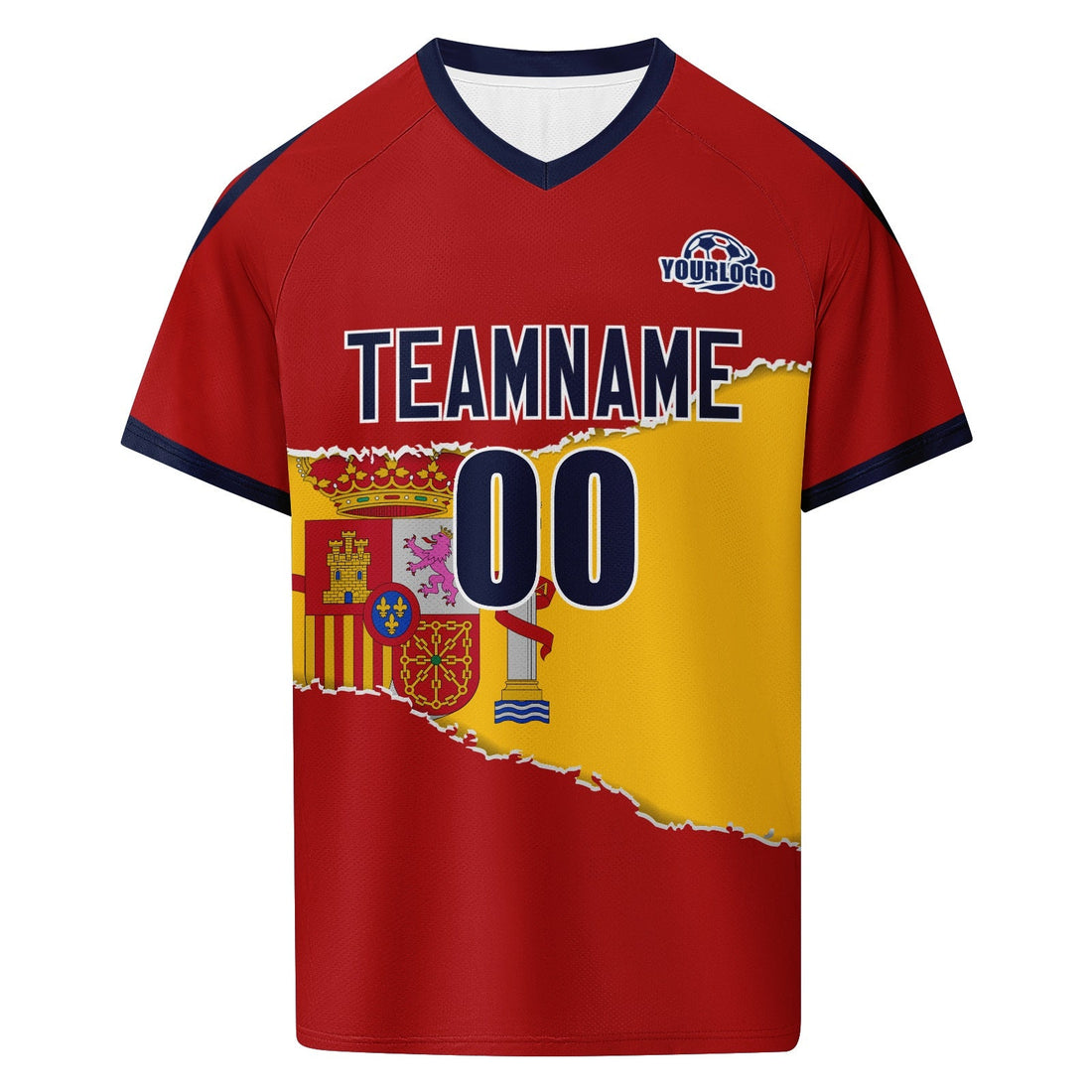 Custom Spai 2026 World Cup Football Shirt Customized Soccer Jersey for Fans Add Your Name & Number FZ190-F007039-003