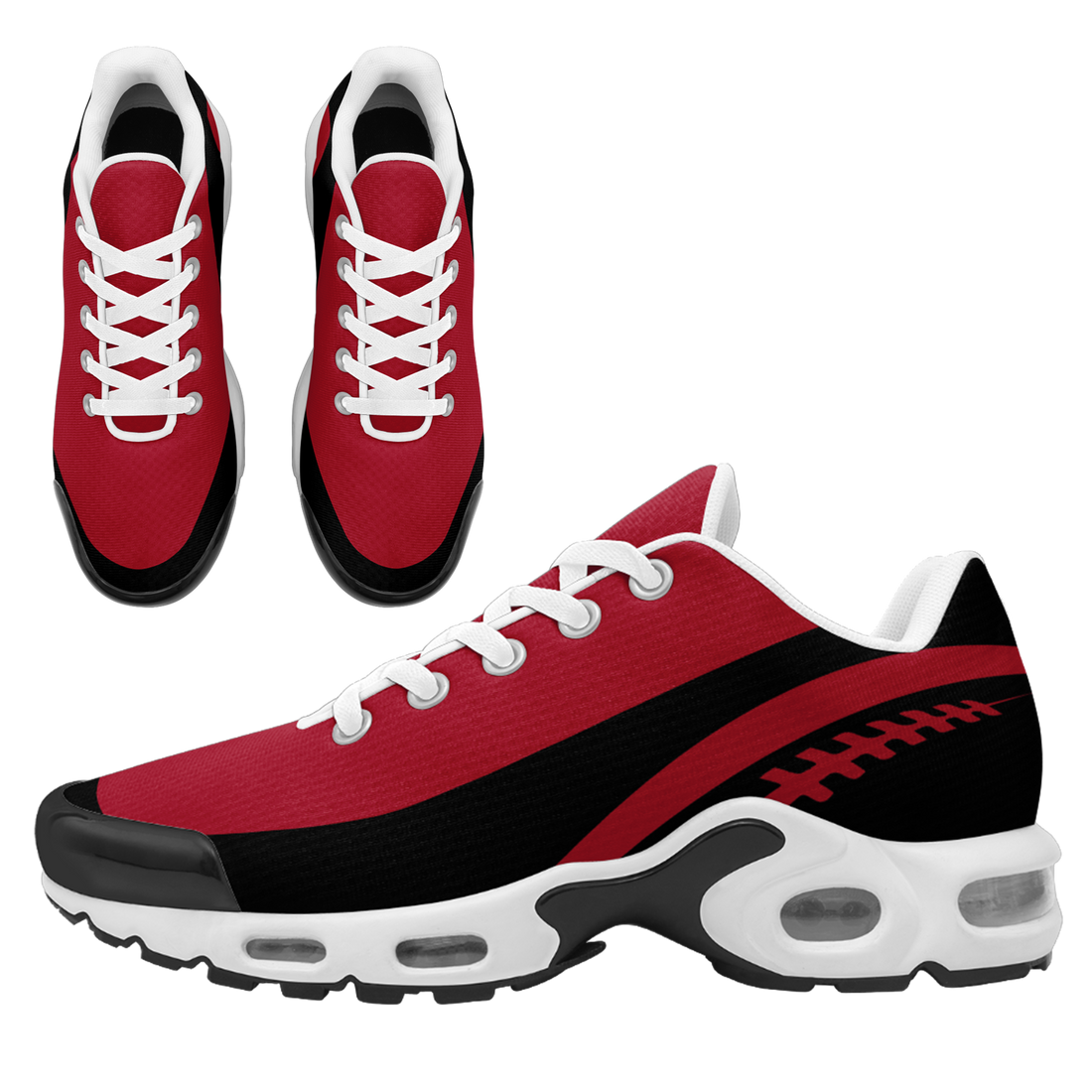 Custom Red Black TN Shoes Personalized Sneakers TN-D020077-4