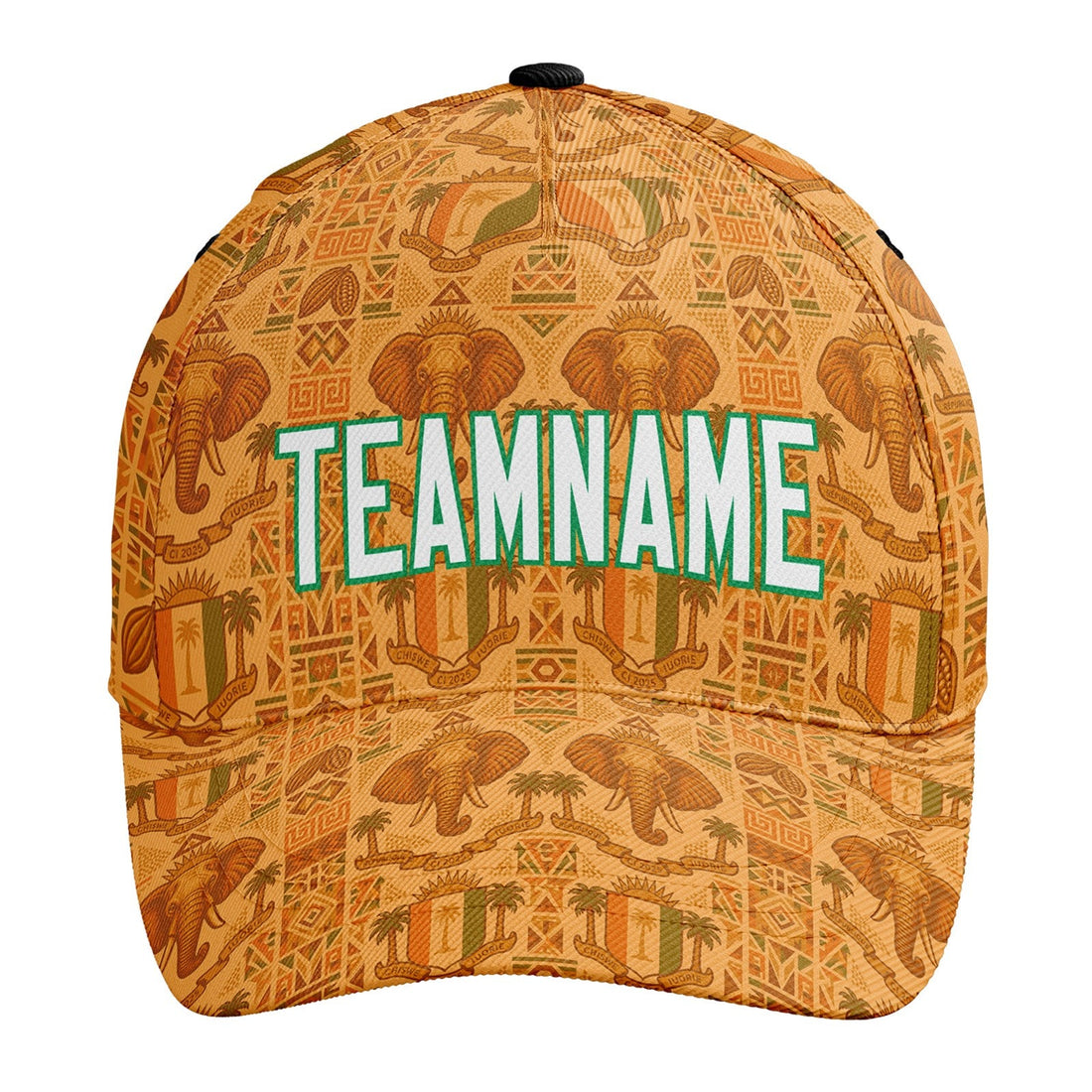 Personalized 2026 Ivory Coast Soccer Fan Hat - Add Your Name & Design Custom 2026 Football Tournament Hat YW061-F007054-002
