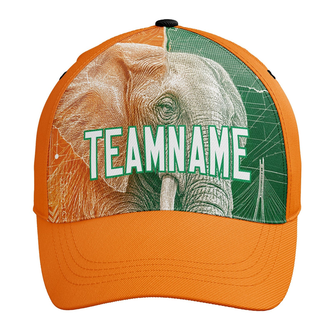 Personalized 2026 Ivory Coast Soccer Fan Hat - Add Your Name & Design Custom 2026 Football Tournament Hat YW061-F007054-007