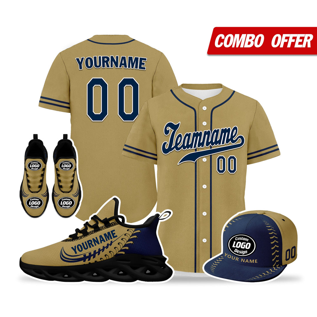 Custom Brown Jersey MaxSoul Shoes and Hat Combo Offer Personalized ZH-bd0b00e0-af