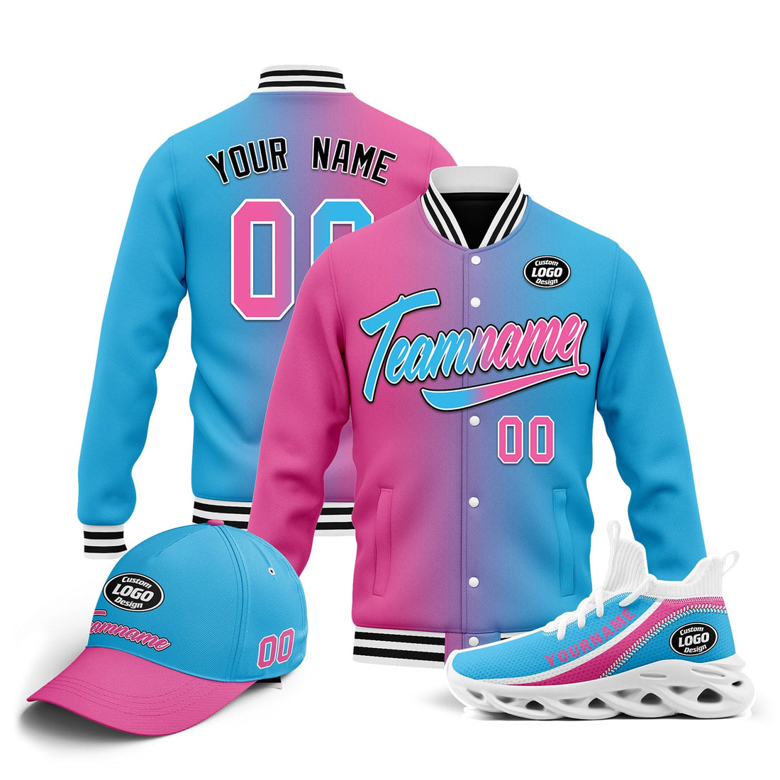 Custom Jacket MaxSoul Shoes and Hat Combo Offer Personalized Combo ZH-D028015-1