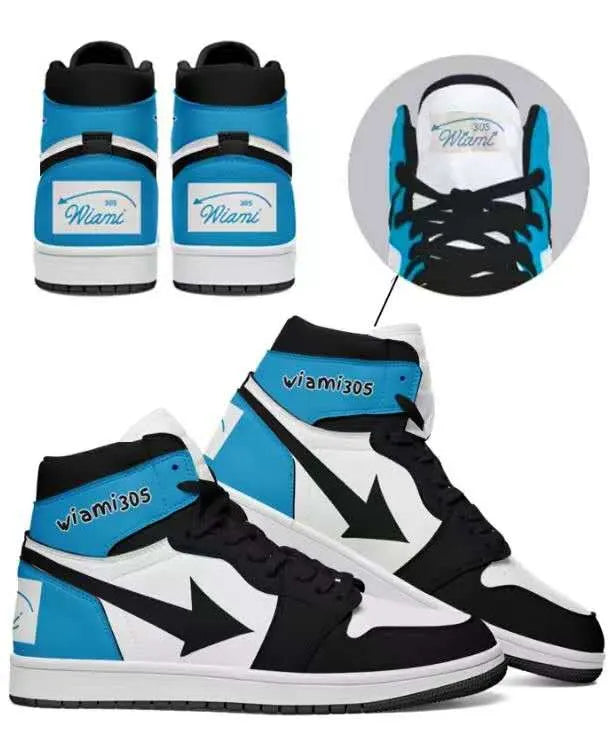 Custom Aj1 Inspired High-Top Sneakers | High OG Shoes For Business, Promotional, Birthday Gift | Personalized Logo & Name | AJ1-C05100-C2