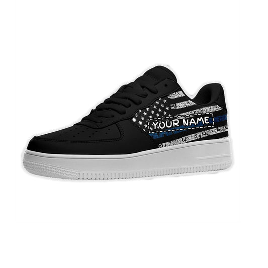 AF1-B05007 Custom AF1 American Flag, USA Flag Sneakers AF1, Shoes, Printed Shoes