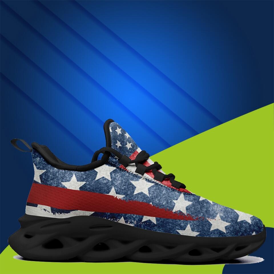 Personalized company gifts, Personalized Corporate Gifts MaxSoul-B03008 Custom Max Soul American Flag, USA Flag Sneakers Max Soul, Shoes, Printed Shoes