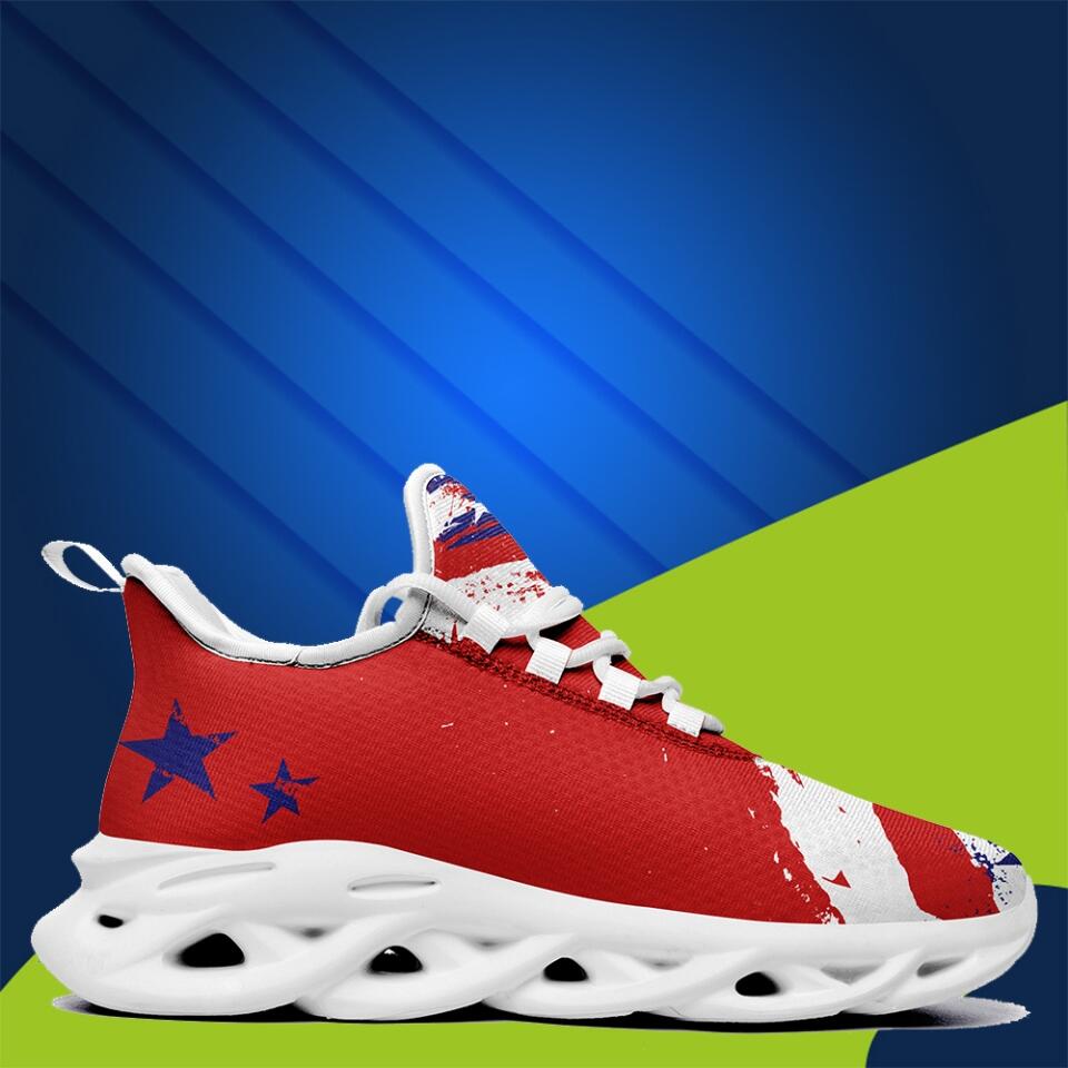 branded client gifts, gifts for clients MaxSoul-B03001 Custom Max Soul American Flag, USA Flag Sneakers Max Soul, Shoes, Printed Shoes