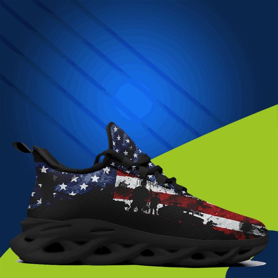 Custom Logo Gifts, business gifts ideas MaxSoul-B03014 Custom Max Soul American Flag, USA Flag Sneakers Max Soul, Shoes, Printed Shoes