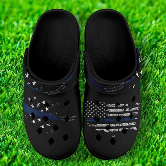 Custom Clogs Shoes, American Flag for Clog Shoes, Printed Shoes Clogs-B06012
