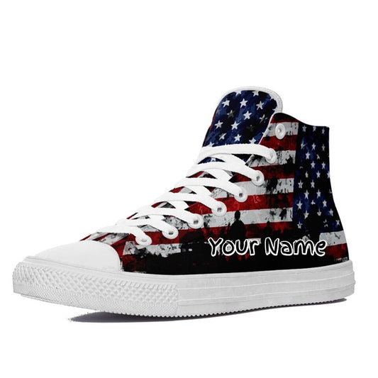 Custom New High Cut, Personalized Sneakers Shoes, Hi-Top-B08001