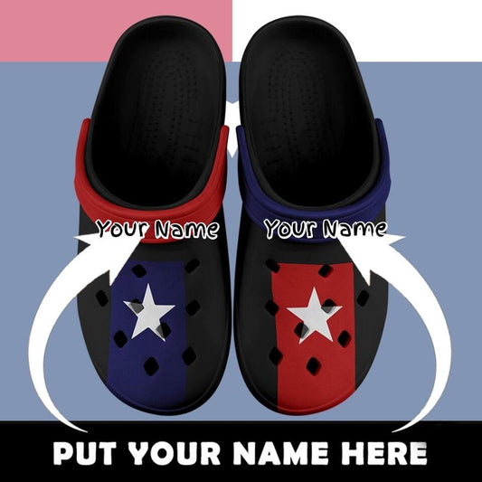 Custom Clogs Shoes, American Flag for Clog Shoes, Printed Shoes Clogs-B06014