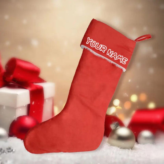 Custom Christmas Stocking, Personalized Christmas Stocking, Put Name, Business Name, Team or Number on it, Sock-B10100